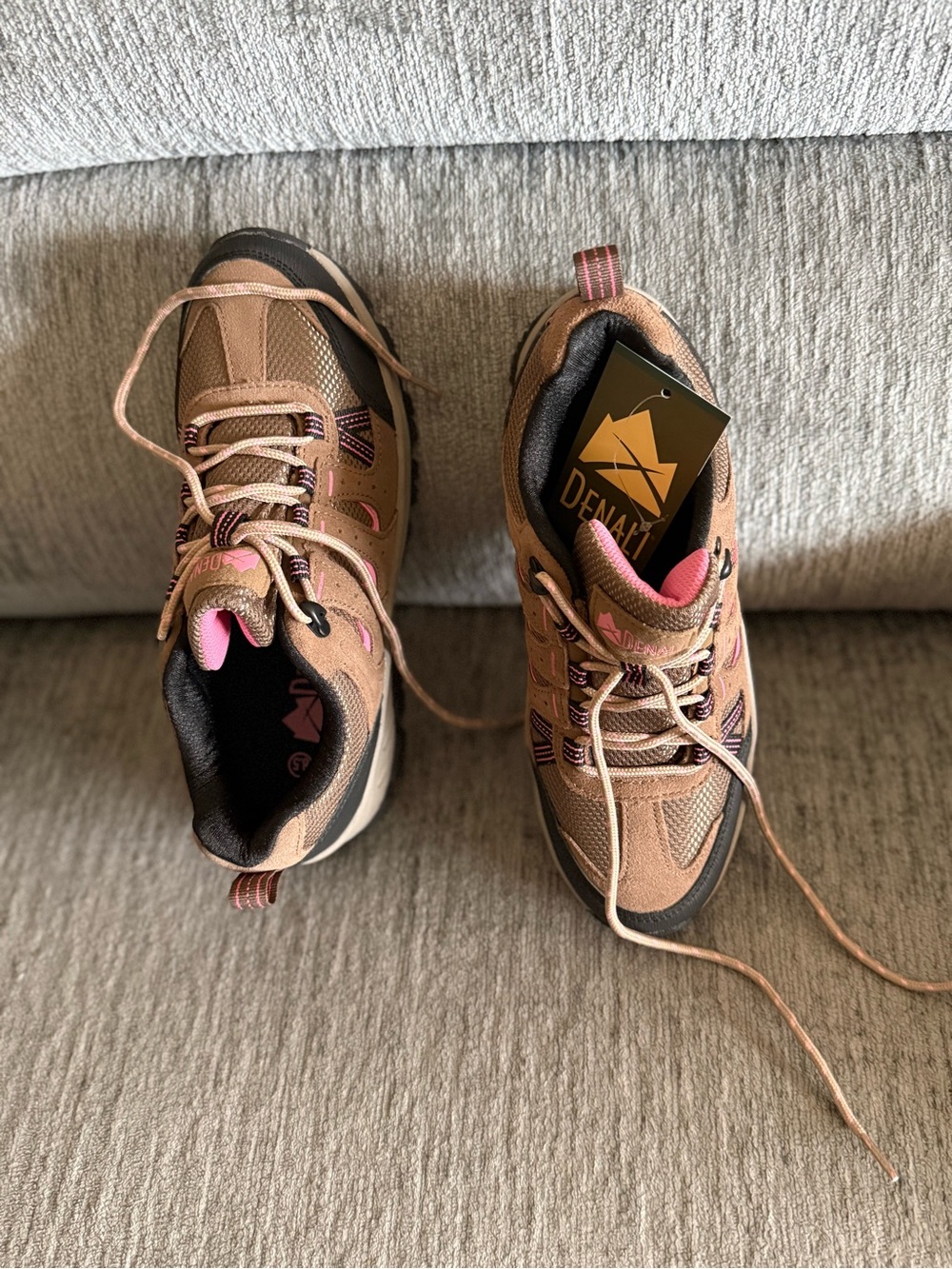 Denali Women’s Brown and Pink Trail Sneakers